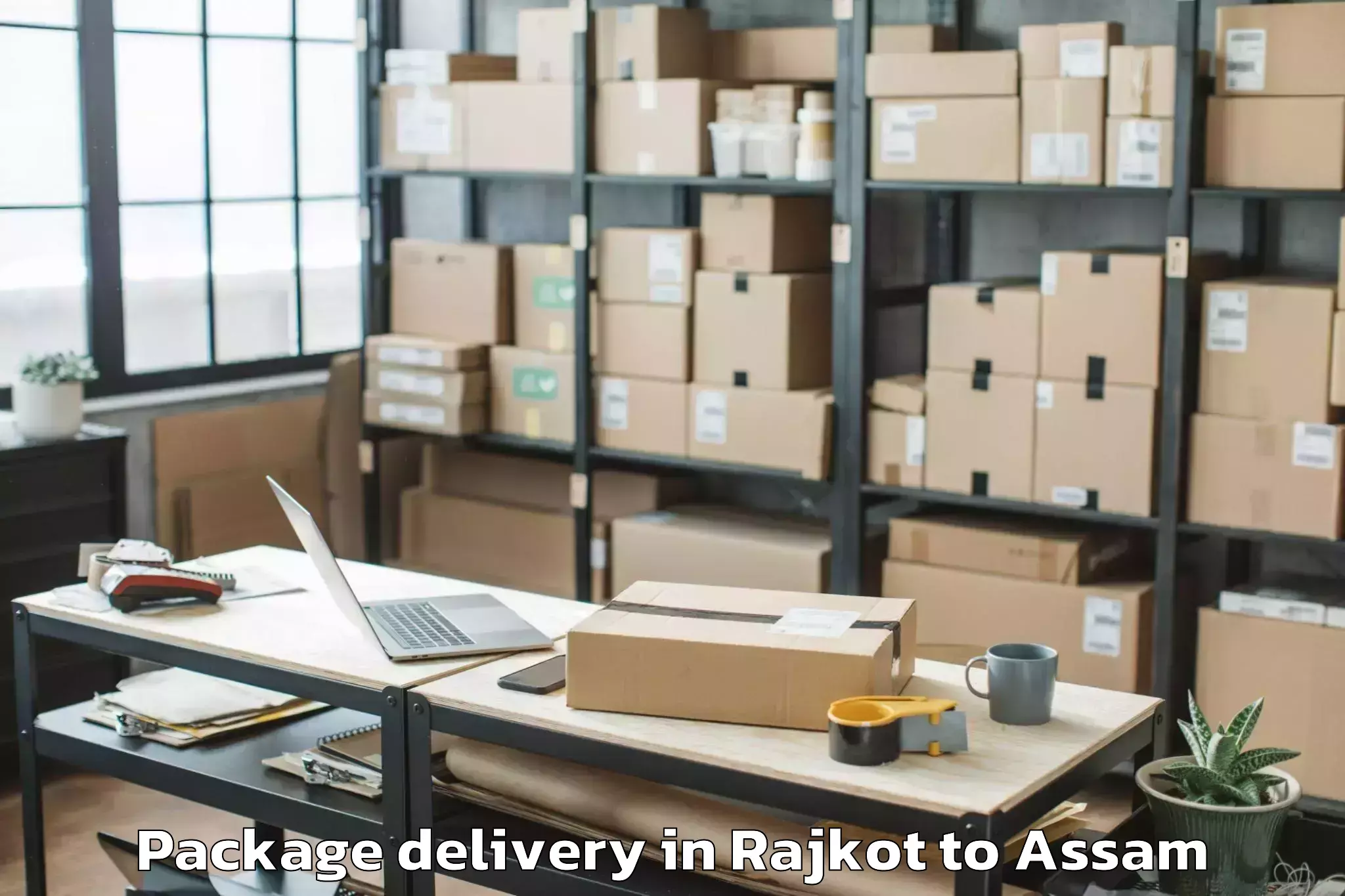 Rajkot to Tamulpur Package Delivery Booking